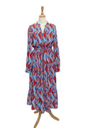 Robe longue à  motifs géométriques